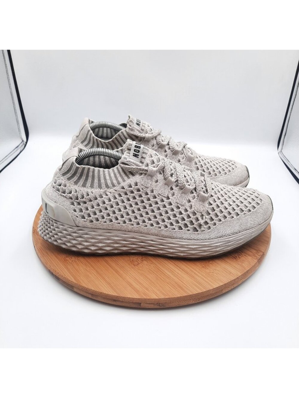 Nobull Aspire Allday Diamond Knit Runner Mens Size 9.5 Shoes Gray Gym Sneakers